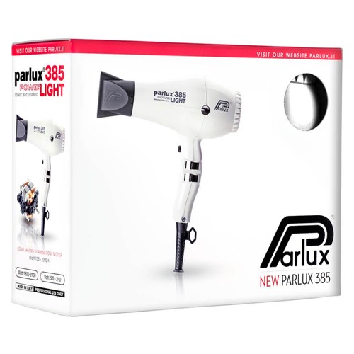 Parlux 385 Power Light Ceramic and Ionic Hair Dryer White