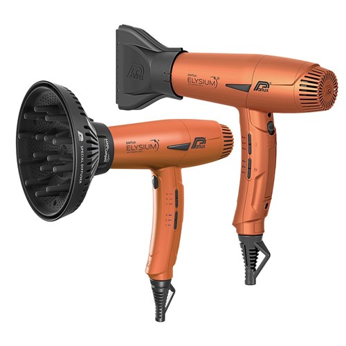 Parlux Elyisum Hair Dryer and Diffuser Copper