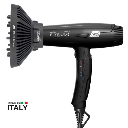 Parlux Elyisum Hair Dryer and Diffuser Black