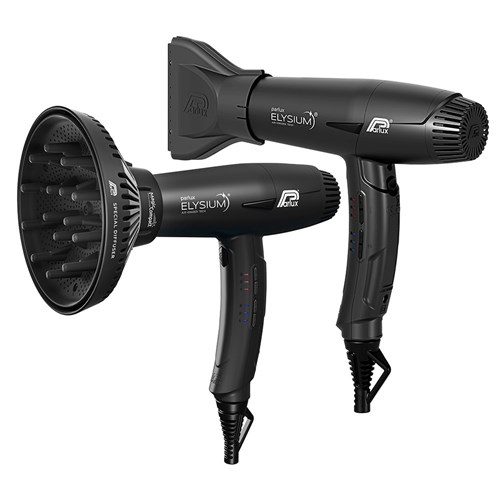 Parlux Elyisum Hair Dryer and Diffuser Black