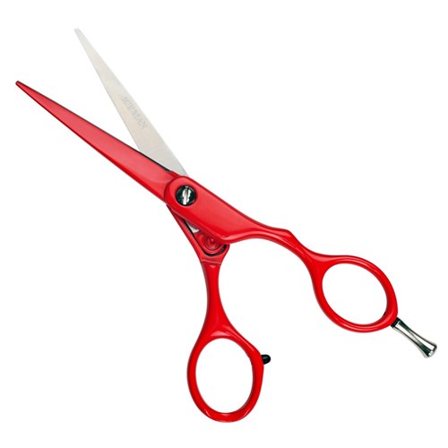 Iceman Retro 5.5” Hairdressing Scissors Red