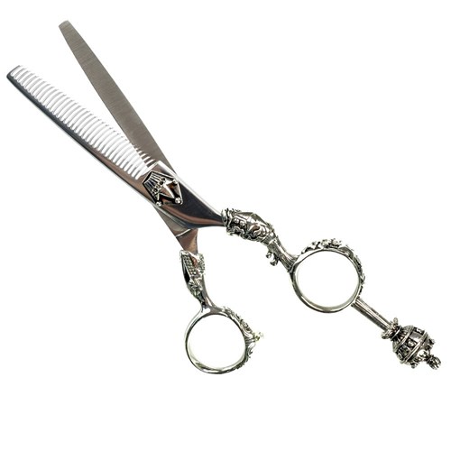 Iceman Medieval 5.5" Silver Hair Thinning Scissors