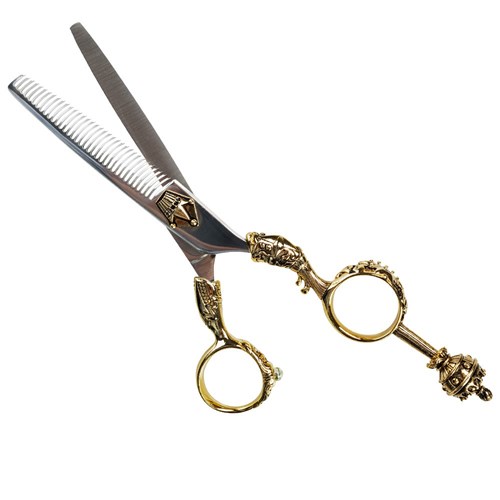 Iceman Medieval 5.5" Gold Hair Thinning Scissors