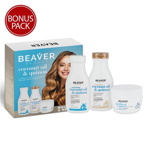Beaver Coconut Oil Quinoa Repair and Moisture Pack