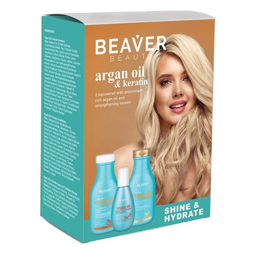 Beaver Argan Oil Keratin Shine and Hydrate Pack