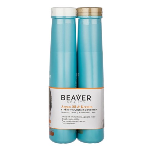 Beaver Argan Oil Keratin Repairing Duo