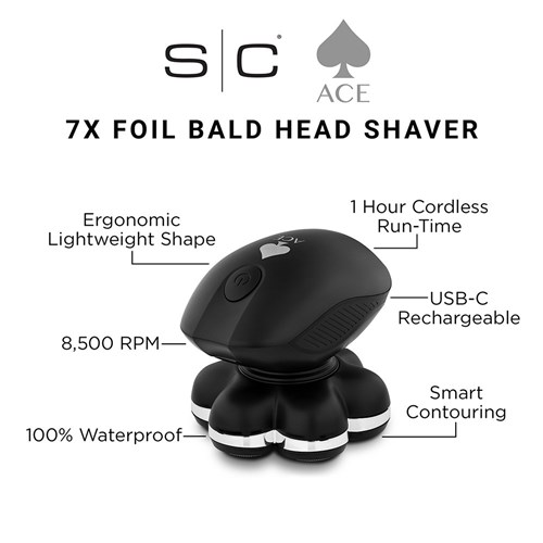 StyleCraft by Silver Bullet Ace 7x Foil Bald Head Shaver Replacement Head