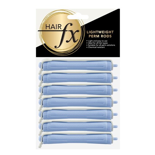 Hair FX Lightweight Perm Rods 7pk Blue