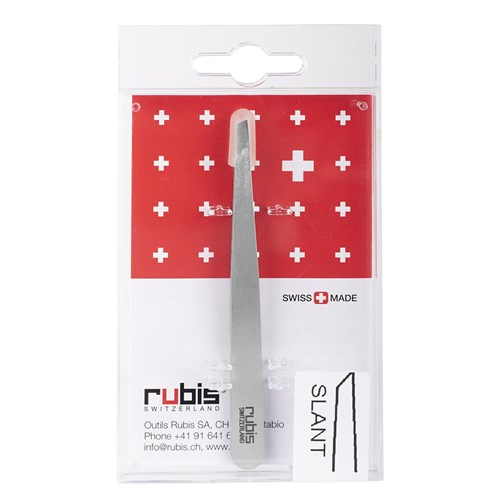 Rubis Slant Tweezer Stainless Steel 