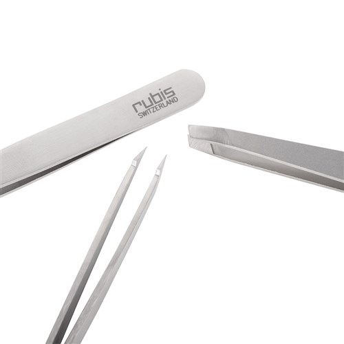 Rubis Slant Tweezer Stainless Steel 