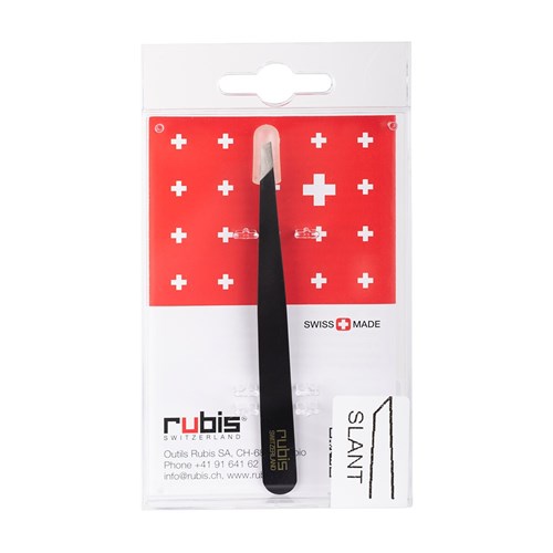 Rubis Slant Tweezer Black  