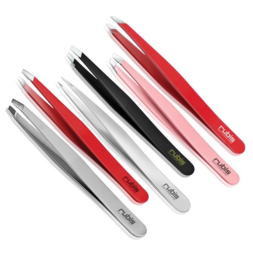 Rubis Slant Tweezer Pink  