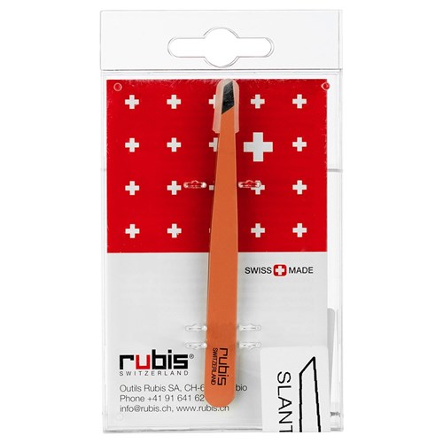 Rubis Slant Tweezer Dark Orange