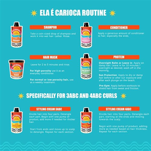 Lola Ela E Carioca Curl Styling Cream Curl Type 4ABC