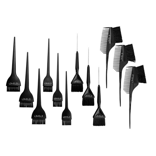 L3VEL3 Hair Colour Brush Set 12pc