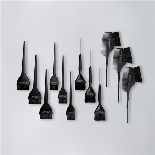 L3VEL3 Hair Colour Brush Set 12pc