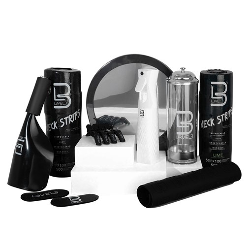 L3VEL3 Professional Shaving Towel Black