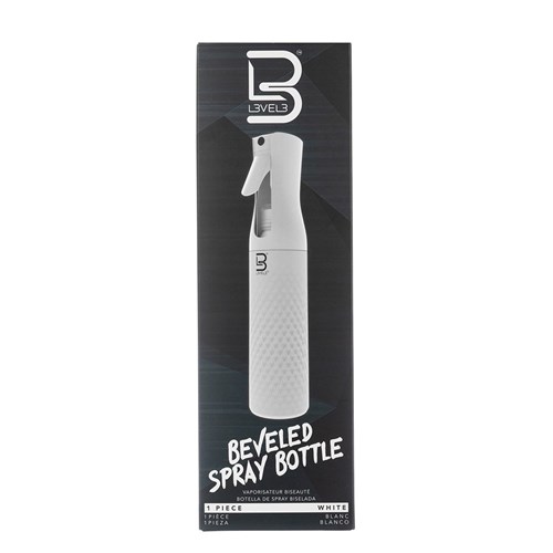 L3VEL3 Bevelled Water Spray Bottle White