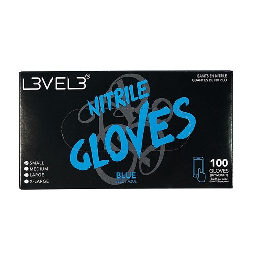LVL3 NITRILE GLOVES BLUE SML 11200 100PC LEVEL3 L3VEL3
