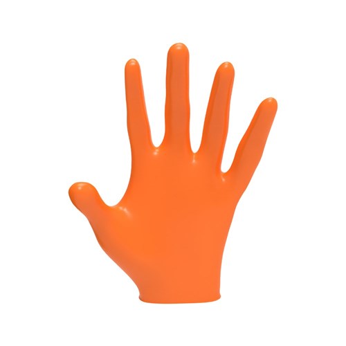 LVL3 NITRILE GLOVES ORANGE LGE 11502 100PC LEVEL3 L3VEL3