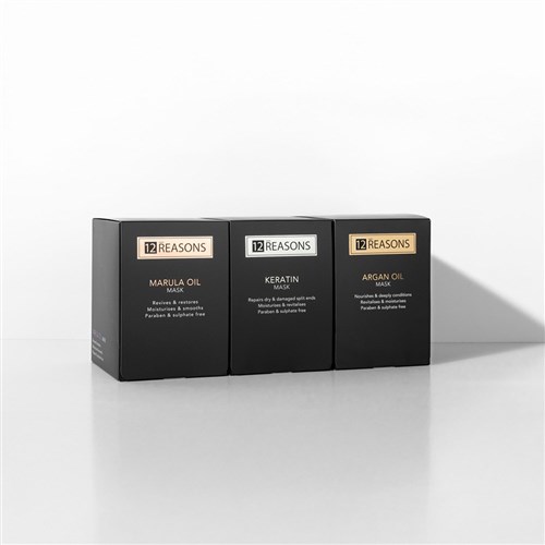 12R ARGAN OIL 12PC SACHET DISP DISPLAY 50ml SACHETS MASK 12 REASONS