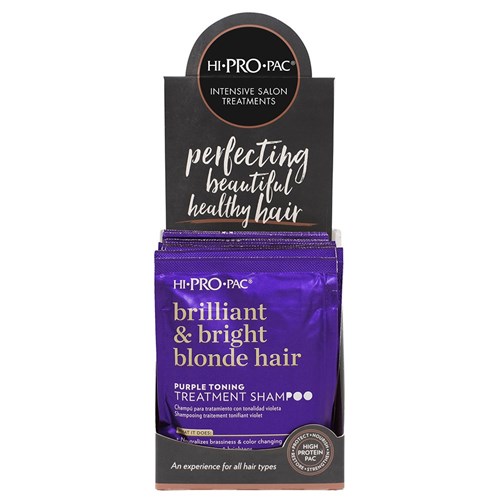 Hi Pro Pac Brilliant And Bright Blonde Hair Purple Toning Shampoo