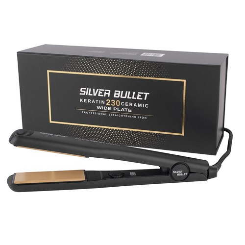 Silver Bullet Keratin 230 Wide Plate Hair Straightener I Glamour Com