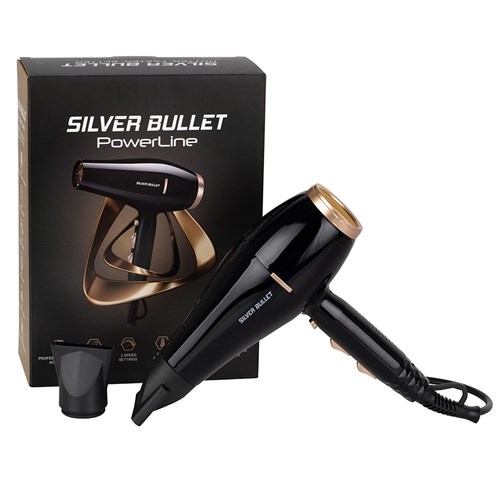 Silver Bullet Powerline Hair Dryer Black
