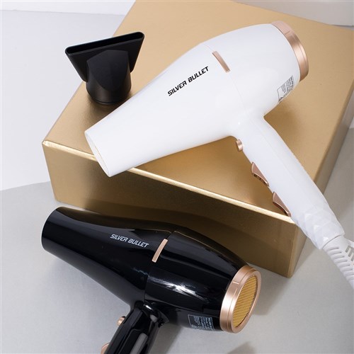 Silver Bullet Powerline Hair Dryer White