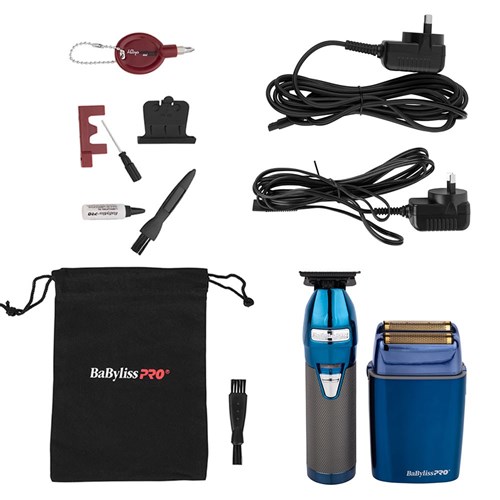 BaBylissPRO BlueFX Outliner Trimmer and Shaver Duo