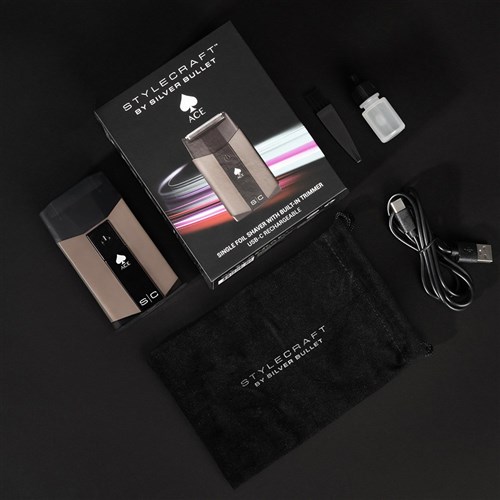 StyleCraft by Silver Bullet Ace Single Foil Shaver with Trimmer