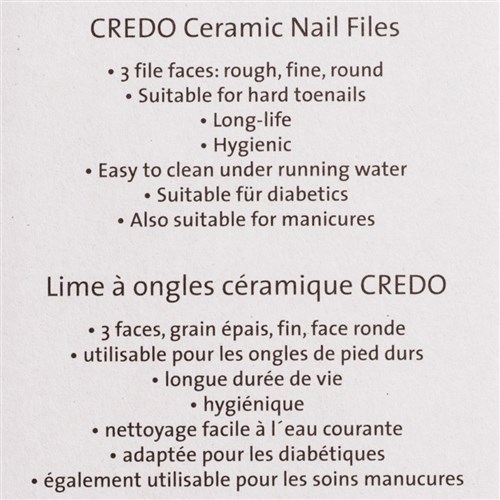 Credo Pop Art Ceramic Nail File Pack in Orange