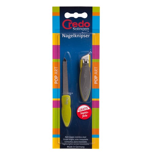 Credo Pop Art Nail Clipper and File in Green