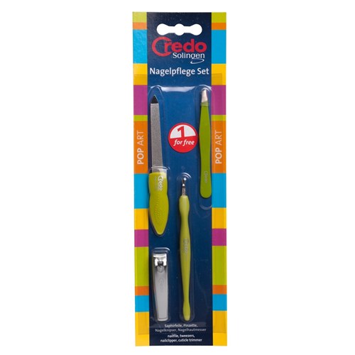 Credo Pop Art Manicure and Eyebrow Kit in Green