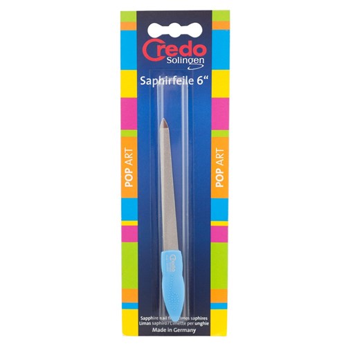 Credo Pop Art Large Sapphire Nail File, Blue