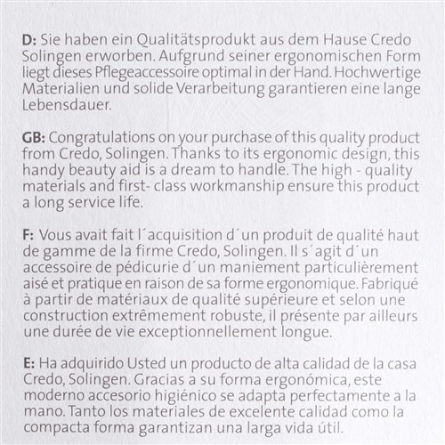 Credo Pop Art Large Sapphire Nail File, Blue