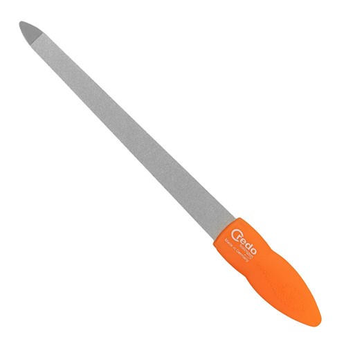 Credo Pop Art Large Sapphire Nail File, Orange