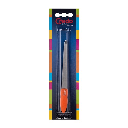 Credo Pop Art Large Sapphire Nail File, Orange