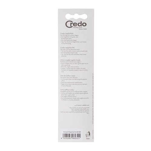 Credo Pop Art Large Sapphire Nail File, Orange