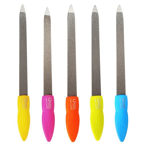 Credo Pop Art Large Sapphire Nail File, Orange