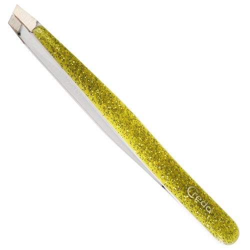 Credo Pop Art Glitter Slant Tweezer Green