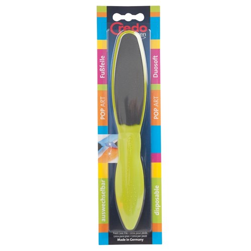 Credo Pop Art Duo Soft Foot File, Green