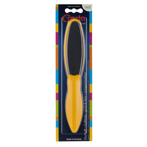 Credo Pop Art Duo Soft Foot File, Yellow