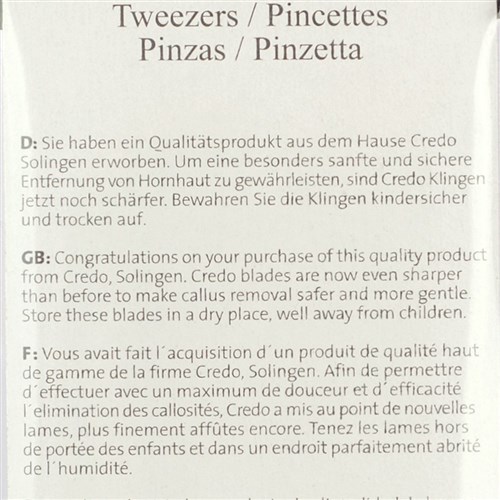 Credo Stainless Steel Slant Tweezer