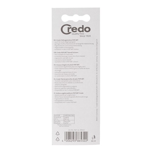 Credo Pop Art Nail Scissors Blue