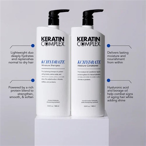 KC HYDRATE SHAMPOO 1 LITRE K33HS MOISTURE SHAMPOO KERATIN COMPLEX