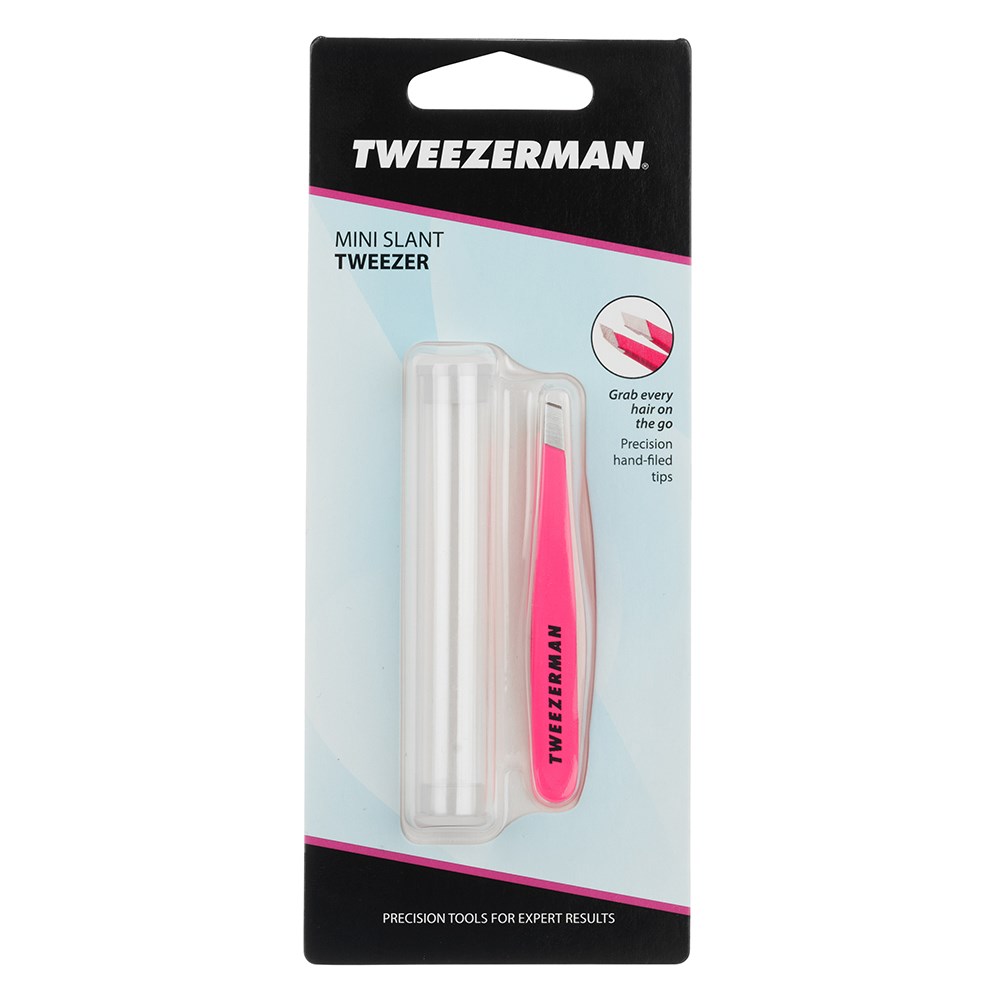 Tweezerman Mini Slant Tweezer - Pink Flamingo