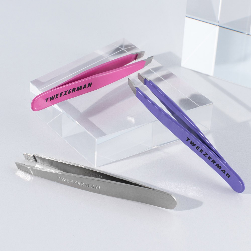 Pink Tweezerman Slant - Tweezer Flamingo Mini