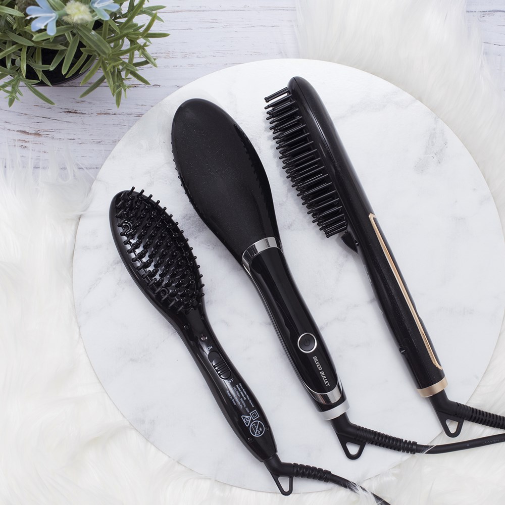 silver bullet hybrid straightening brush reviews